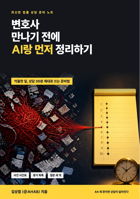 변호사 만나기 전에 AI랑 먼저 정리하기